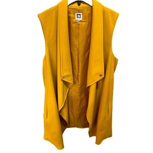 Anne Klein Large, Long Vest with pockets